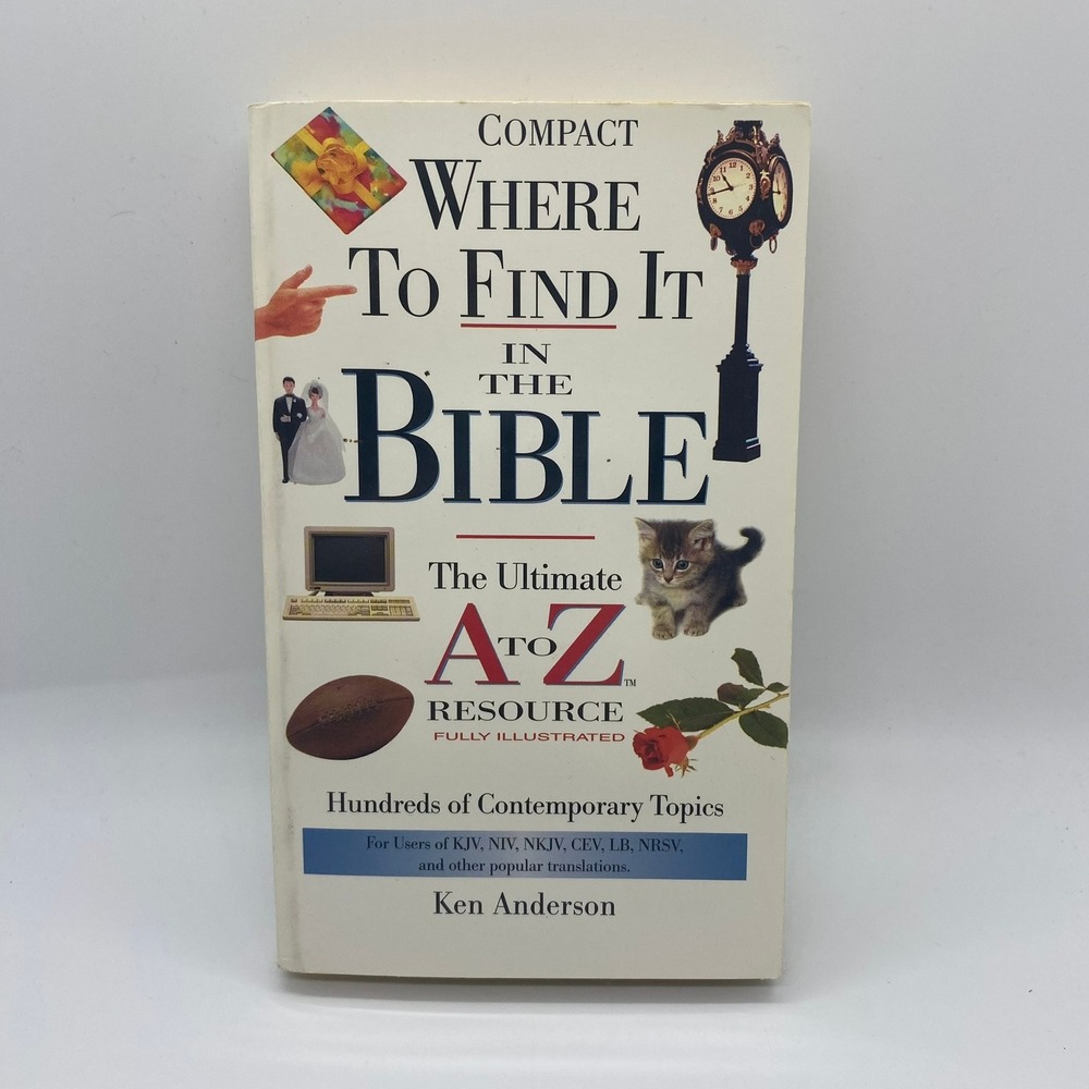 Nelson Where To Find It In The Bible Book Unisex OS White Good Illustrated Guide